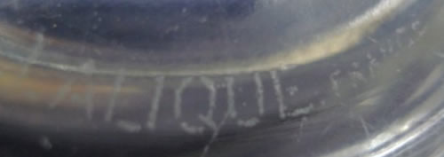 Lalique France Block Capital Letters Stenciled Signature Example No. 8