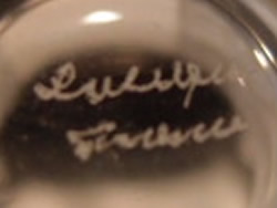Lalique France Modern Crystal Script Signature Example No. 1