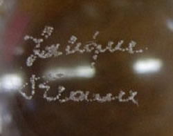 Lalique France Modern Crystal Script Signature Example No. 4