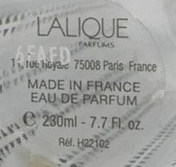 Lalique Parfums Made In France Eau De Parfum Sticker