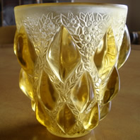 R Lalique Vase Rampillon