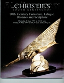 Lalique Auction Catalogue For Sale: Lalique Glass and 20th Century Furniture, Bronzes and Sculpture, Christie's South Kensington, London, May 8, 1997
