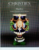 Decorative Arts - Art Nouveau - Art Deco Auction Catalogue - Book - Magazine For Sale: Christie's South Kensington Majolica Tuesday 2 November 1999 at 2.00 p.m.: A Post War Auction Catalog - Book - Magazine