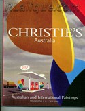 Decorative Arts - Art Nouveau - Art Deco Auction Catalogue - Book - Magazine For Sale: Christie's Australia Australian and International Paintings Melbourne 8 & 9 May 2001: A Post War Auction Catalog - Book - Magazine