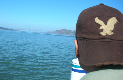 Golden Gate Bridge From Alcatraz Ferry