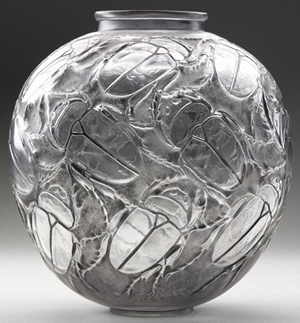 Rene Lalique Beetle Vase