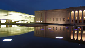 Nelson-Atkins Museum Plaza At Night - Kansas City Missouri