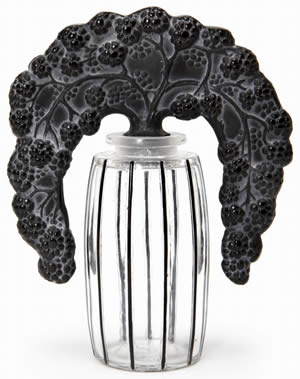 Rene Lalique Bouchon Mures Blackberries Perfume Bottle