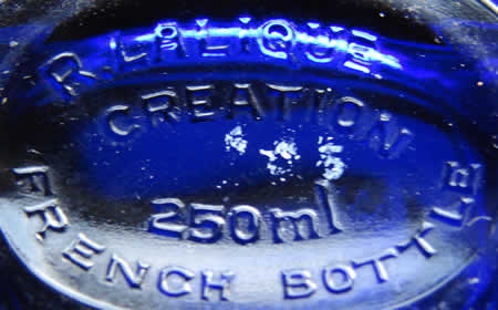 R.Lalique CREATION Signature That Is Modern Post-War on Dans La Nuit Perfume Bottle For Worth