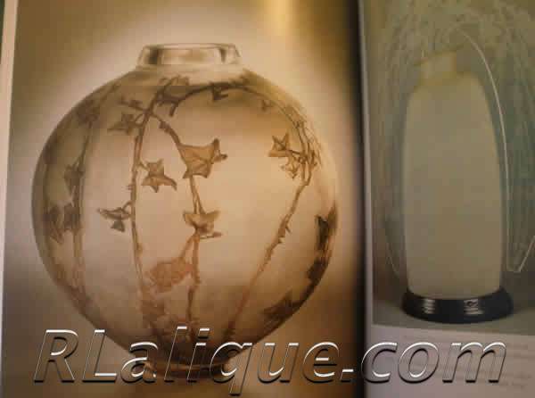 R.Lalique Catalogue Raisonne Grande Boule Lierre Vase