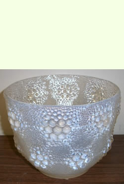 Davos Vase By Rene Lalique Missing Top Half Advertised As A Bowl