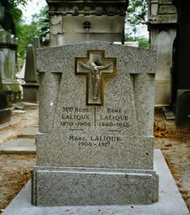 Rene Lalique Gravesite Headstone Gravestone