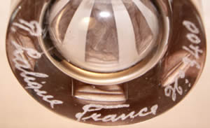 Rene Lalique Signature On A Six Figurines Glass