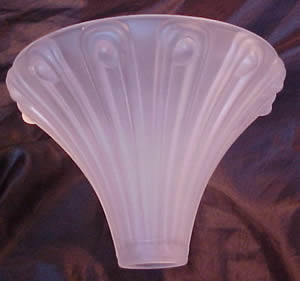 Fake Lalique Cannele Ceiling Cover For A Hanging Light Fixture