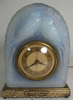 Rene Lalique Clock Deux Colombes Fake