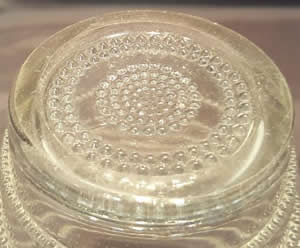 Meudon Vase Close Copy of the Rene Lalique Original Showing The Underside Of The Base