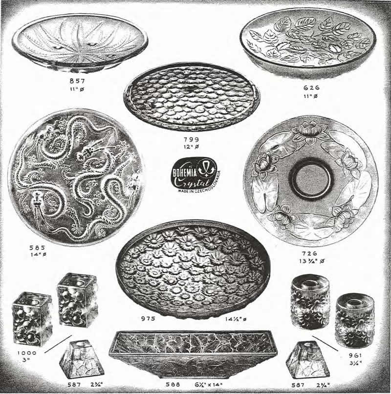 Weil Ceramics & Glass Inc. Catalog For Barolac Sculpture Glass - Czech Bohemian Glass That Is Often Found With Fake or Forged R. Lalique France Signatures: Page 11