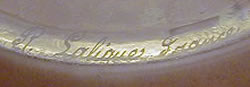 Rene Lalique Signature on an Alicante Vase