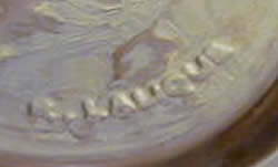 Rene Lalique Signature on an Aras Vase