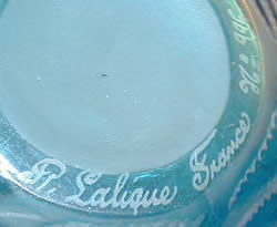 Rene Lalique Signature on an Espalion Vase