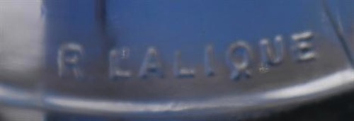 Rene Lalique Signature on Falcon Car Mascot