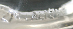 Rene Lalique Signature on a Hirondelle Car Mascot