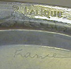 Rene Lalique Signature on a Medicis Ashtray
