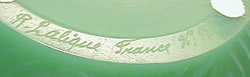 Rene Lalique Signature On Ormeaux Vase