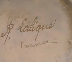 Ronces Vase Rene Lalique Double Signature