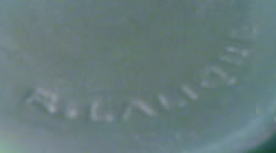 Rene Lalique Signature on a Tournai Vase