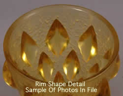 Rampillon R Lalique Vase Rim Detail