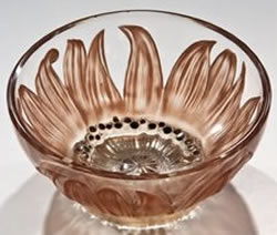 Fleur Bol Rene Lalique Patinated And Enameled