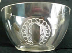 Mulhouse Bol Rene Lalique Clear With A Single Medallion Style Molded Decoration