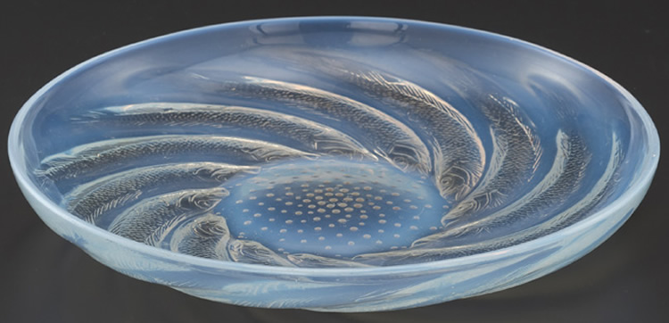 Poissons Coupe Plate Rene Lalique