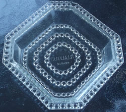 Tokyo Butter Salt Condiment Bowl Square With Canted Corners And Pearls Decoration Rene Lalique