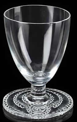 Normandie Short Stem Glass Rene Lalique