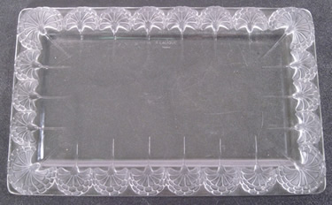 Oeillets Rectangular Tray Rene Lalique