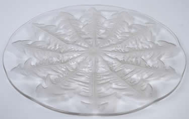 Pissenlit Plate Rene Lalique Dandelion Leaves Decorated