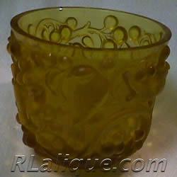 R. Lalique Avalon Amber Rene Lalique Vase