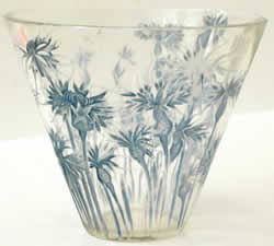 R Lalique Bluets Vase by Rene Lalique