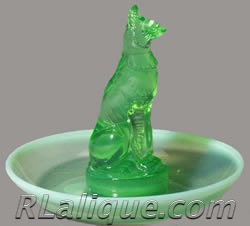 lalique dog figurine