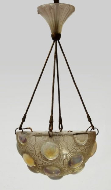 R Lalique Soliel Light Fixture by Rene Lalique