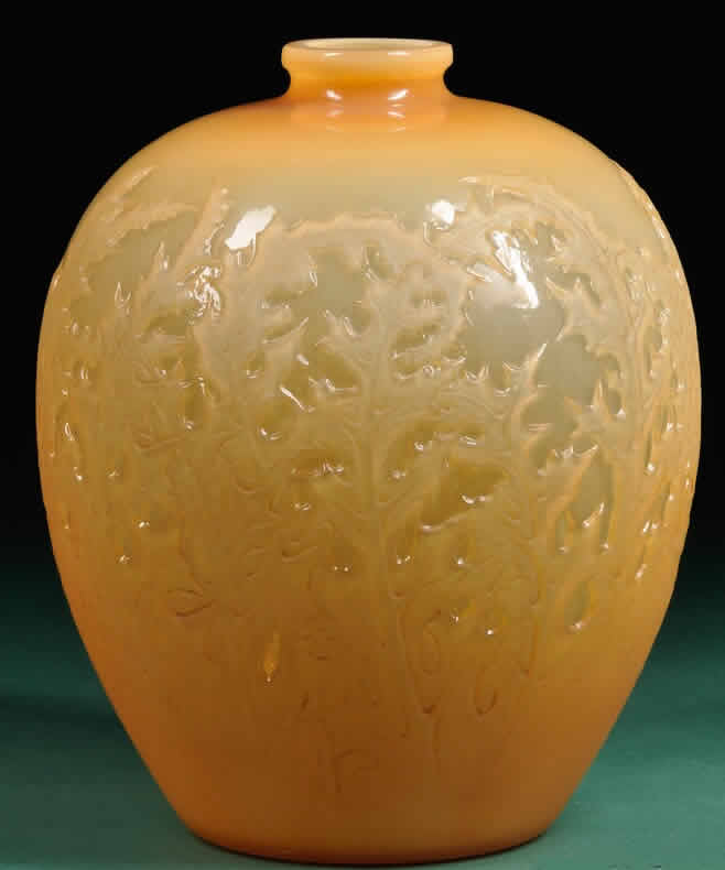 Rene Lalique Acanthes Vase