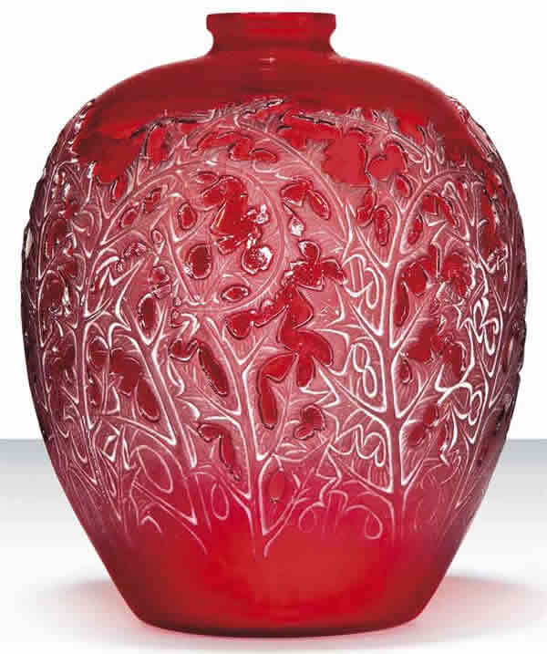 R. Lalique Acanthes Vase