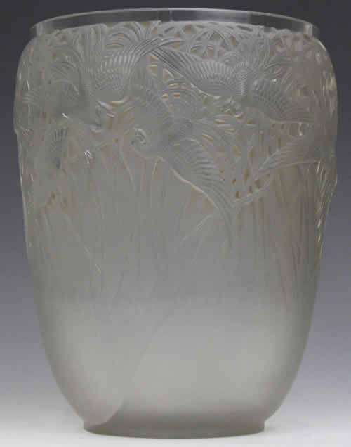 Rene Lalique  Aigrettes Vase 