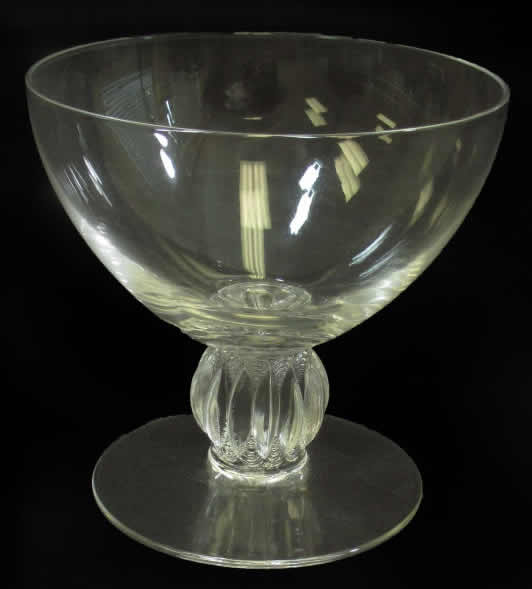 Rene Lalique Champagne Glass Alger