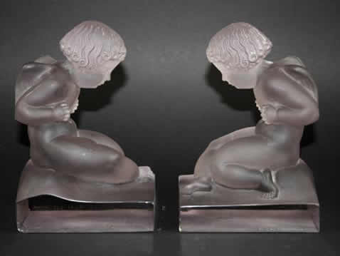 Rene Lalique Bookend Amour