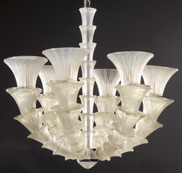 R. Lalique Amsterdam Light Fixture