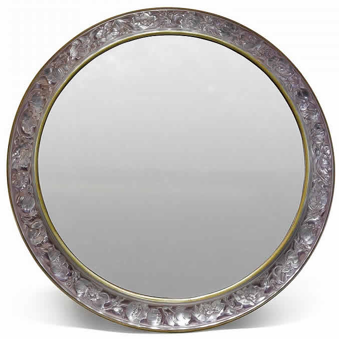 Rene Lalique Anemones Mirror