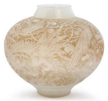Rene Lalique Vase Aras